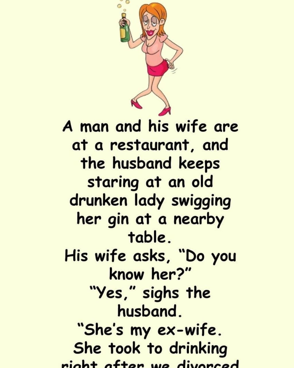 A man and his wife are at a restaurant… - factfable