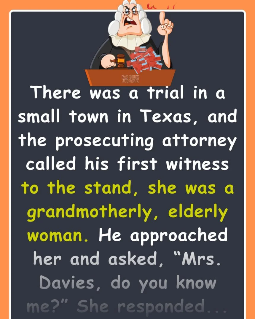 Funny Joke: There was a trial in Texas, and the prosecutor called his first witness to the stand